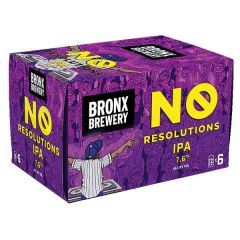  Bronx Brewery No Resolution IPA  Cans