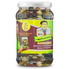 Dr.Snack Nuts - Roasted Unsalted Mix Nuts 8oz