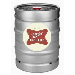 Miller High Life 15.5 Gal (1/2 bbl) Keg